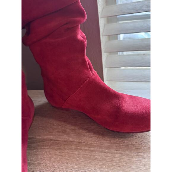 UGG Australia Red Suede Slouch Boots Highkoo - Women’s - US 6.5 - Picture 9 of 14